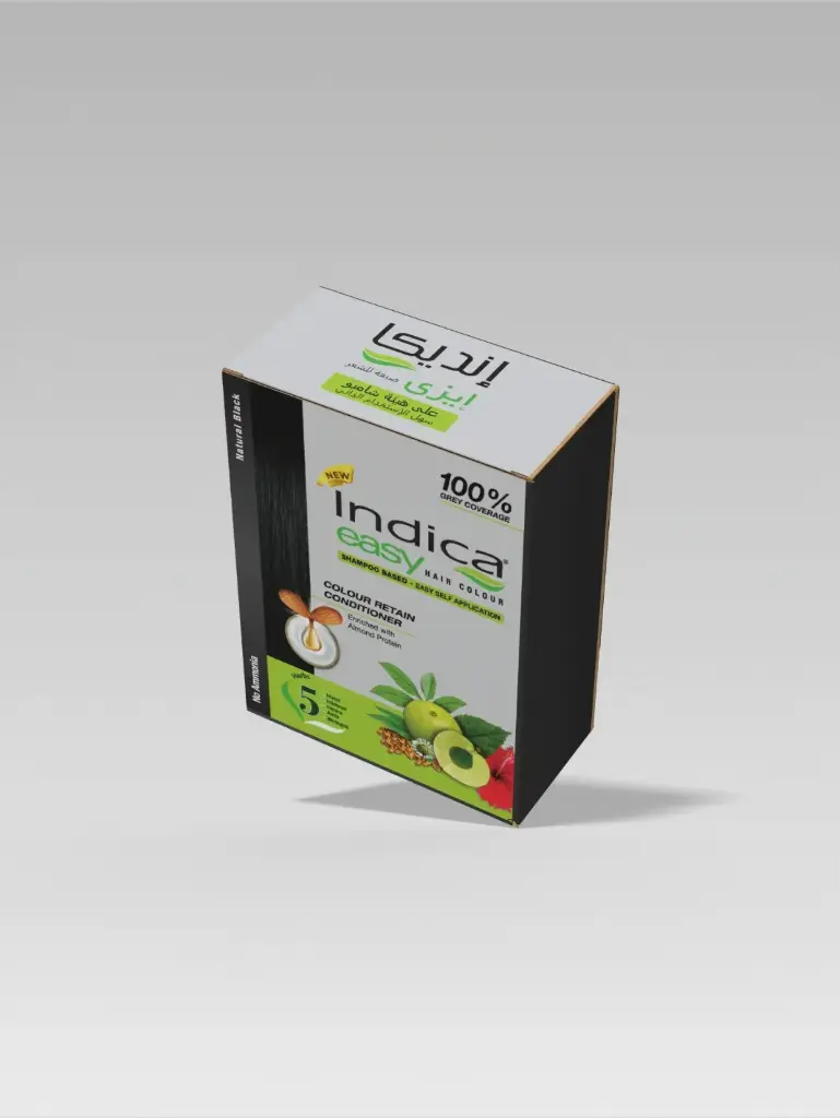 Indica Shampoo Hair Color Natural Black (1) 97.5 ml 