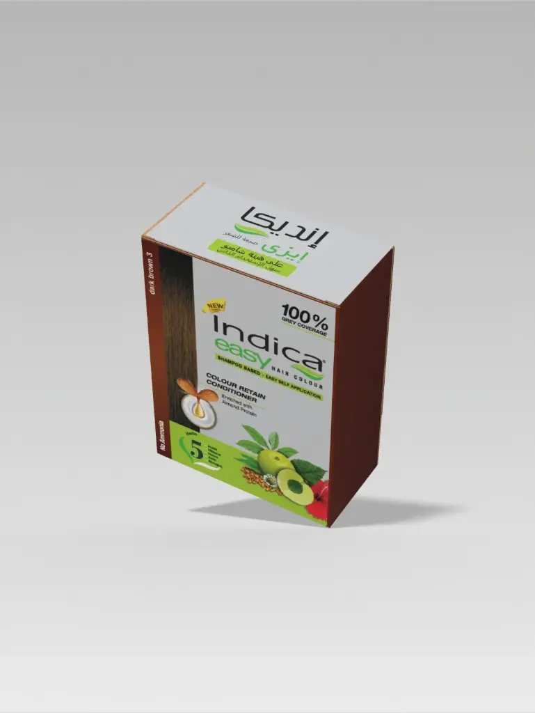 Indica Shampoo Hair Color Dark Brown (3) 97.5 ml 